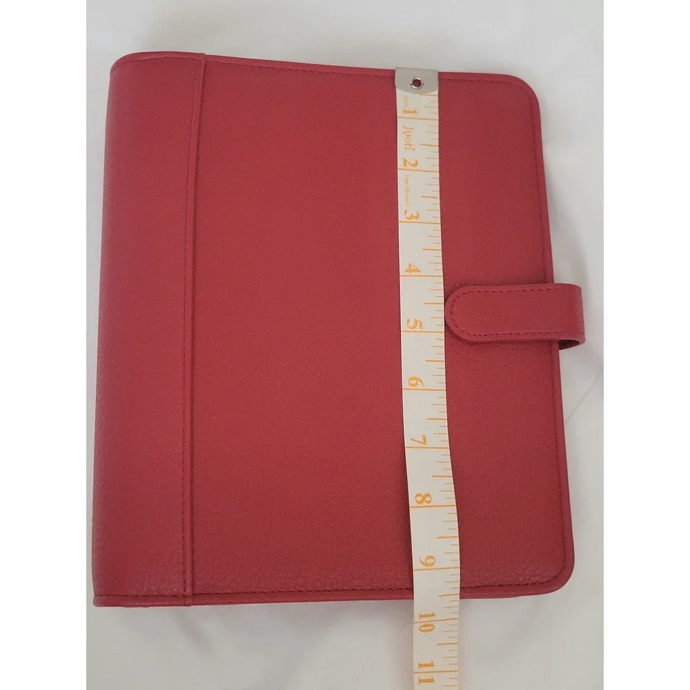 FranklinCovey Classic Ruby Red Pebble Leather 1.5